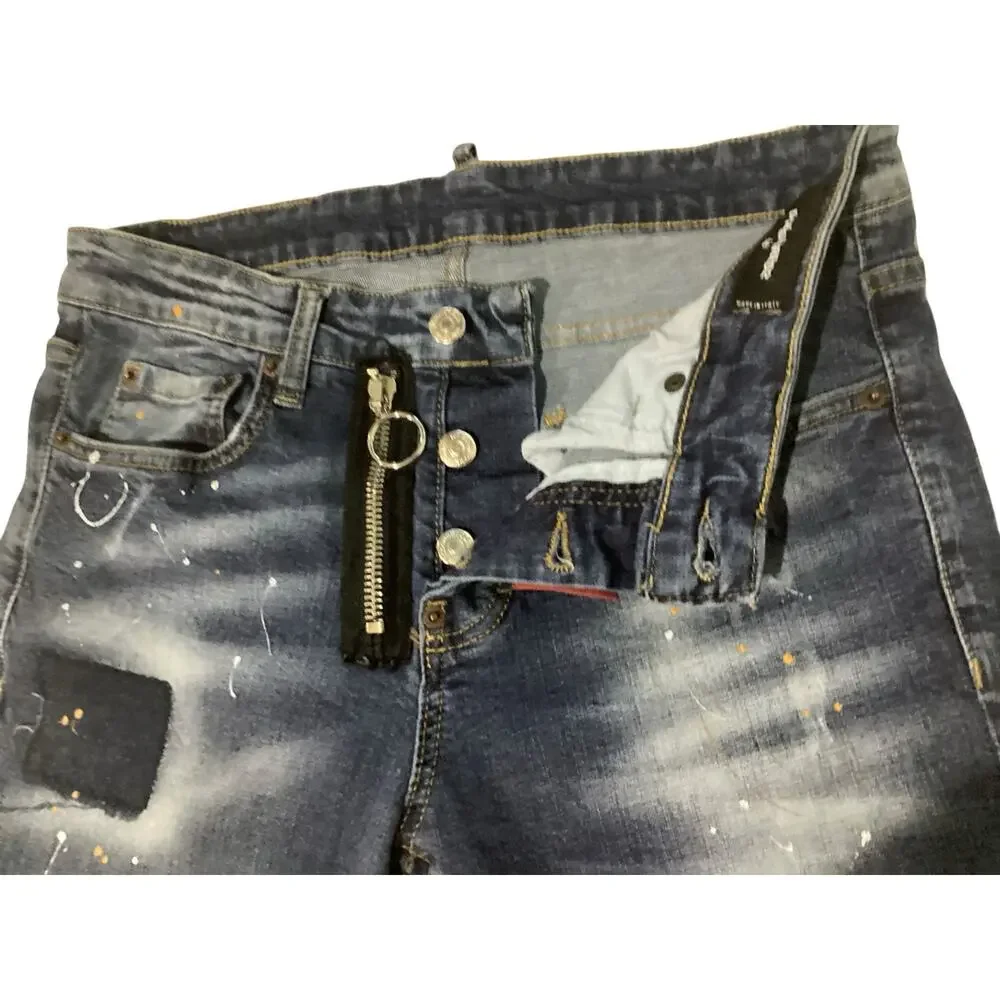 DSQUARED2 Distressed Paint Splatter cool guy Jeans size 48 (US 32-33)